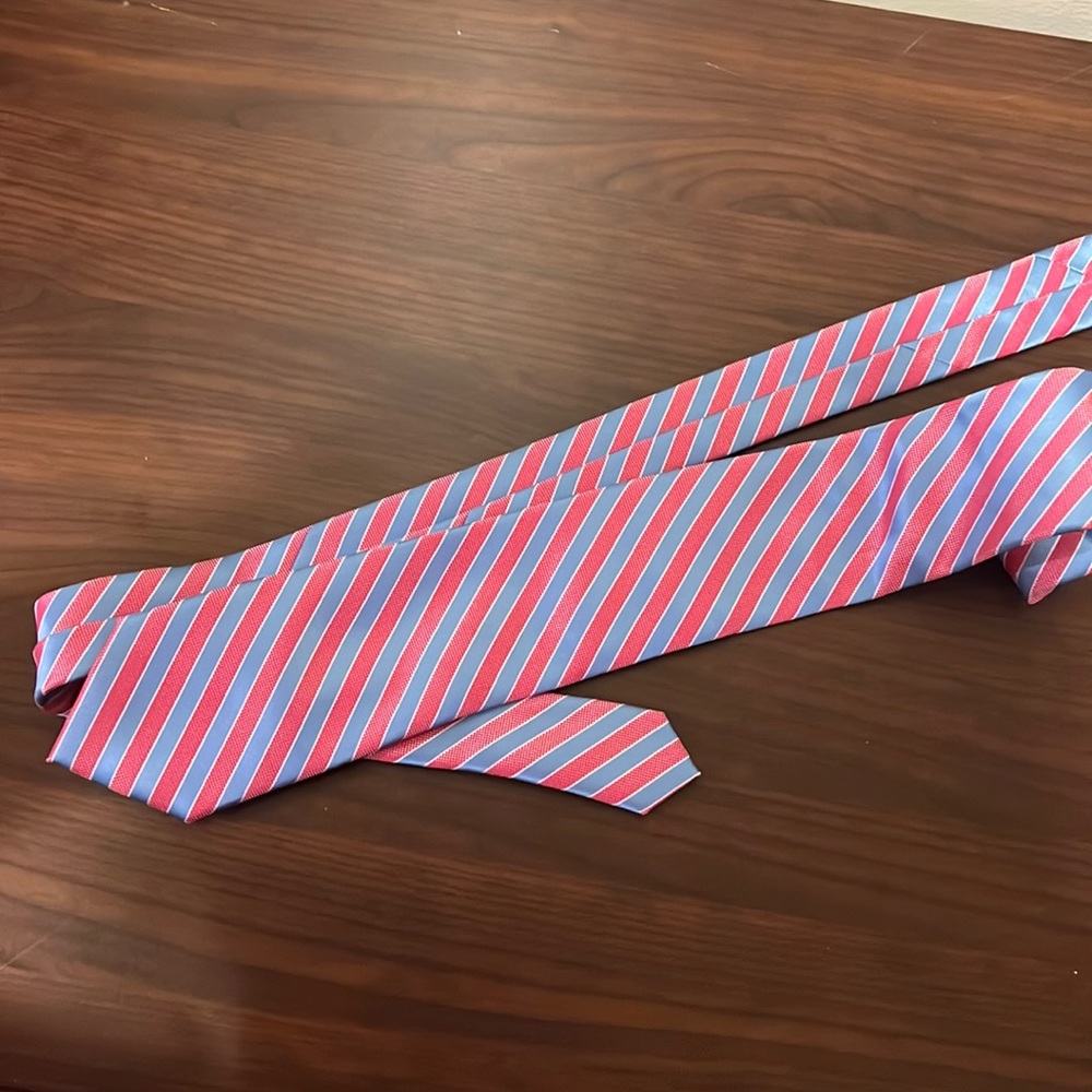 Pink and blue Izod tie adult mens